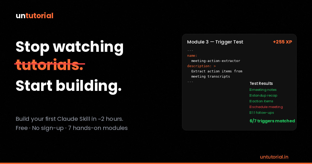 Untutorial — Learn AI by Building